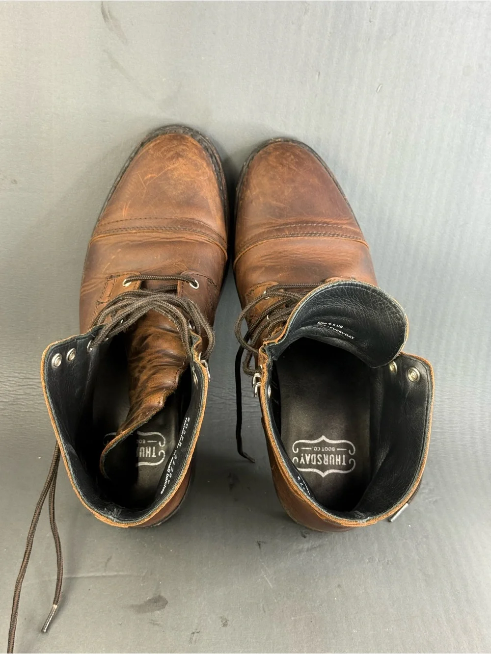 Thursday Boot Company Captain brown leather boot shoes men’s size 9.5